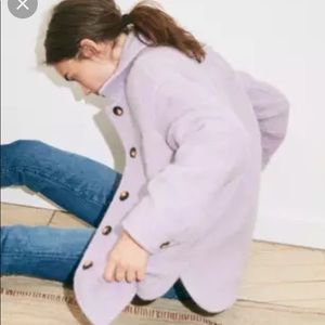 Madewell Walton shirt jacket XXS Lilac